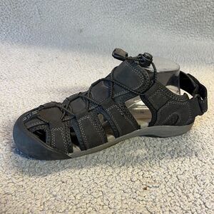 Khombu Sandals Mens 8 Black Travis Outdoor Hiking Walking Active Lake River